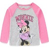 Disney Minnie Mouse Girls 2 Piece Long Sleeve Shirt and Pants Set for Infant Toddler and Big Kids - 2 of 4