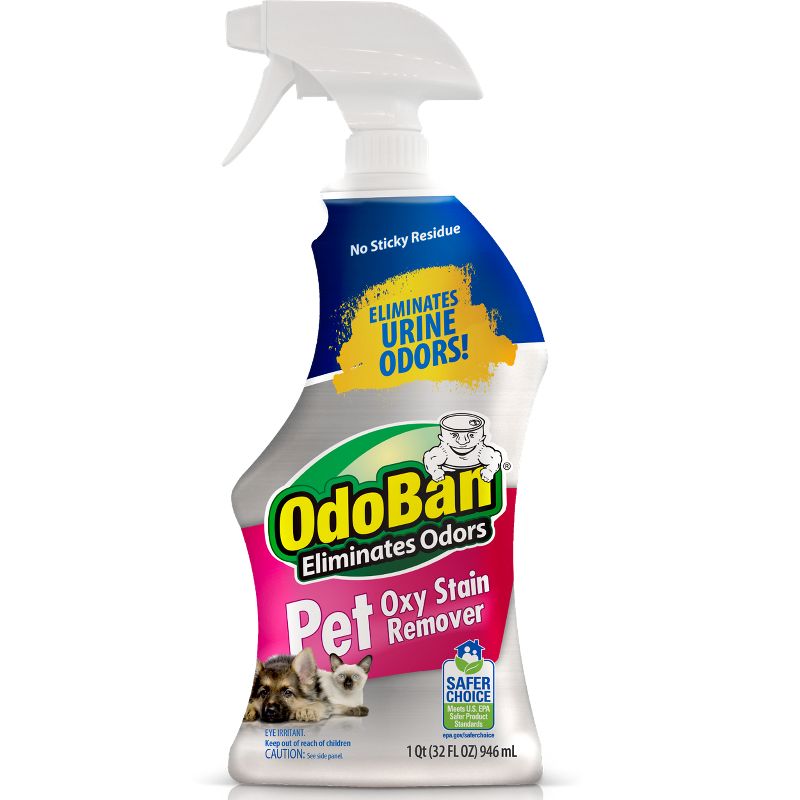 OdoBan Pet Solutions Oxy Stain Remover, Pet Stain Eliminator, 32 Ounce Spray, 1 of 3