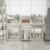 21.65 in. D x 19.7 in. W x 39.2 in. H Freestanding Laundry/Utility Sink Silver Kitchen Sink with Faucet - 2 of 4