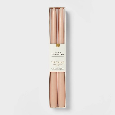 4pk Taper Candle Set White - Threshold™