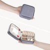 Unique Bargains Travel Small Portable Plush Velvet Jewelry Box Display Holder with Mirror for Birthday Gifts - 4 of 4