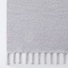 Kate Aurora Ultra Soft & Plush Miranda Gray Fringed Accent Throw Blanket - 50 in. W x 60 in. L - 3 of 4