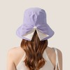 Anna-Kaci Wide Brim Bucket Hat Back Bow Detail for Sun Protection and Stylish Summer Looks - 2 of 4