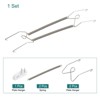 Unique Bargains Stainless Steel Invisible Design Tip Protector Vertical Plate Holder - 3 of 4