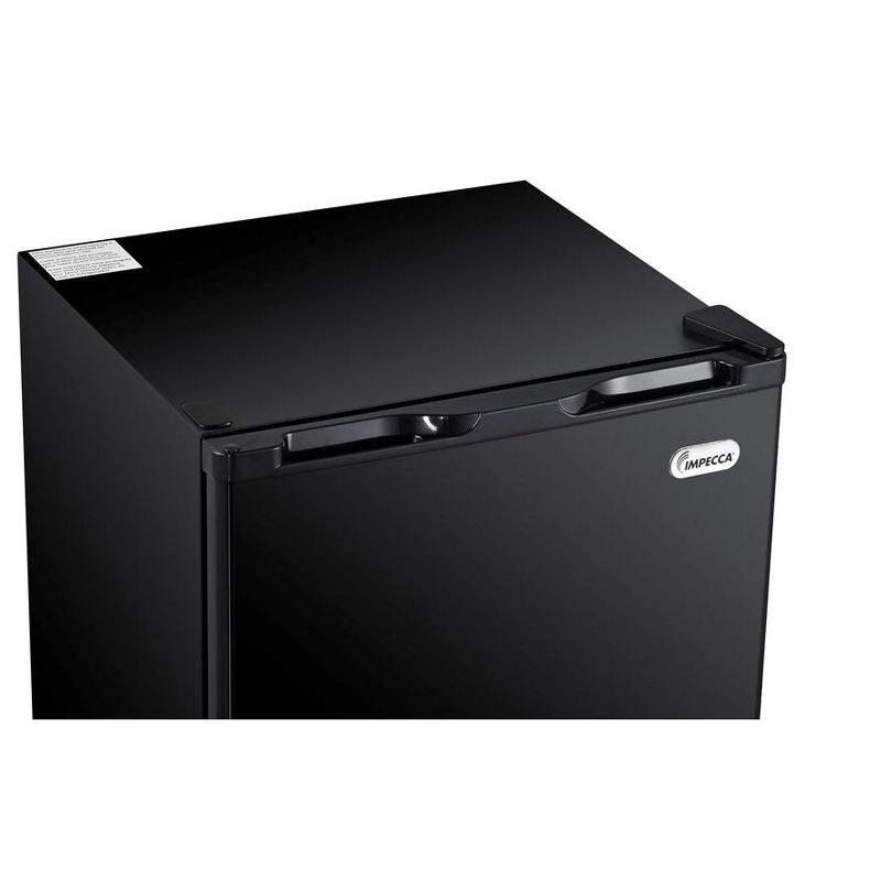Impecca 3.2 CF Compact Mini Refrigerator with Glass Shelves - Black, 5 of 7