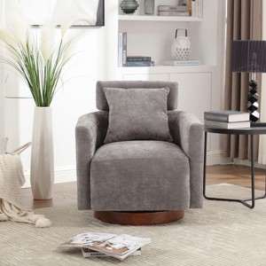 NicBex 360 Degree Accent Swivel Chair with Soft Adjustable Backrest Comfy Chair Lounge Chair for Living Room, Reading Room - 1 of 4