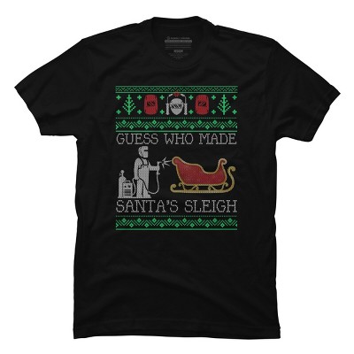 Men's Design By Humans Christmas Welder Welding Xmas Funny Welder Ugly Christmas Sweate By pahari T-Shirt