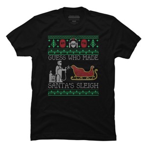 Men's Design By Humans Christmas Welder Welding Xmas Funny Welder Ugly Christmas Sweate By pahari T-Shirt - 1 of 4