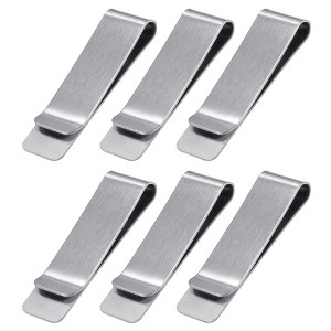 Unique Bargains Stainless Steel Storage Slim Clips for Notebook File Photo - 1 of 4