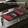 GASLAND Electric Cooktop with Downdraft Vent 31.5 Inch, 4 Burners Glass Radiant Stovetop 220V, 3-speed Max. 330 CFM Downdraft Exhaust - 3 of 4