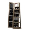 Dolonm Standing Jewelry Cabinet with Full-Length Mirror, Lockable Storage - 2 of 4