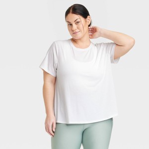 Women's Beyond Ease Crewneck Legging Friendly Short Sleeve T-Shirt - All In Motion™ - 1 of 3