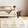 King Teddy Plush Upholstered Platform Bed, Adjustable Headboard, Steel ...