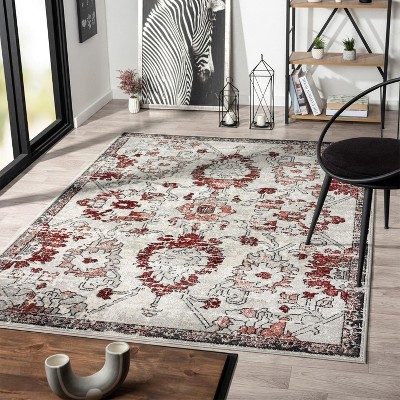 Luxe Weavers Moroccan Floral Area Rug Vintage Carpet