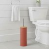 Evideco French Home Goods Metal Toilet Brush and Holder Set With Bamboo Lid - 2 of 4