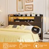 Aheaplus Storage Headboard with Led Lights & Charging Station - 4 of 4