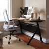 Emma and Oliver Heavy-Duty Flip Top Training Table with Nesting Design, Privacy Panel, Y-Legs, Tabletop, Metal Frame - 2 of 4