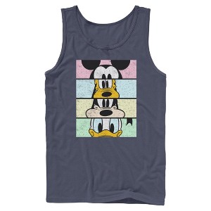 Mens Mickey & Friends Cropped Portraits Tank Top - 1 of 4