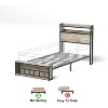 NicBex Twin Size Wooden Platform Bed with Storage Headboard & Shelf/Drawers,Modern Small Bed Frame for Bedroom,Kids Room - 4 of 4