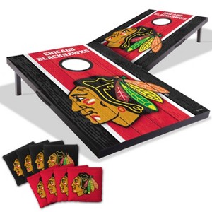 NHL Chicago Blackhawks 2'x3' Wood Toss Game Set - 1 of 4