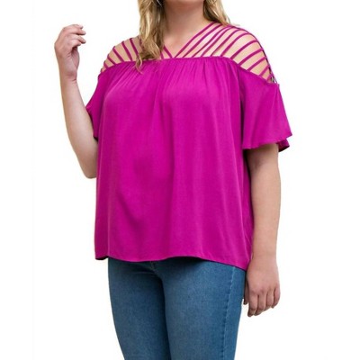 Women's Bohemian Strappy Top - Plus - entro