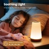 Racxily Dimmable Touch Lamp for Bedroom, Portable Table Bedside Desk Lamps, 5 Brightness and 13 RGB Colors - 2 of 4