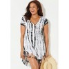 Swimsuits for All Olivia Shibori Cover Up Tunic (Plus Sizes Available) - 4 of 4