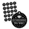 Big Dot of Happiness Graduation Cheers - Graduation Party Favor Gift Tags (Set of 20) - 2 of 4