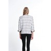 Women's Plaid Woven Jacket w/ Faux Suede Trim - Multiples - 3 of 4