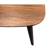 Madrona Burke Audrey Walnut Brown 20" End Table with Curved Top and Round, Slanted Legs - 2 of 4
