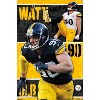 Trends International NFL Pittsburgh Steelers - T.J. Watt 24 Unframed Wall Poster Prints - 4 of 4