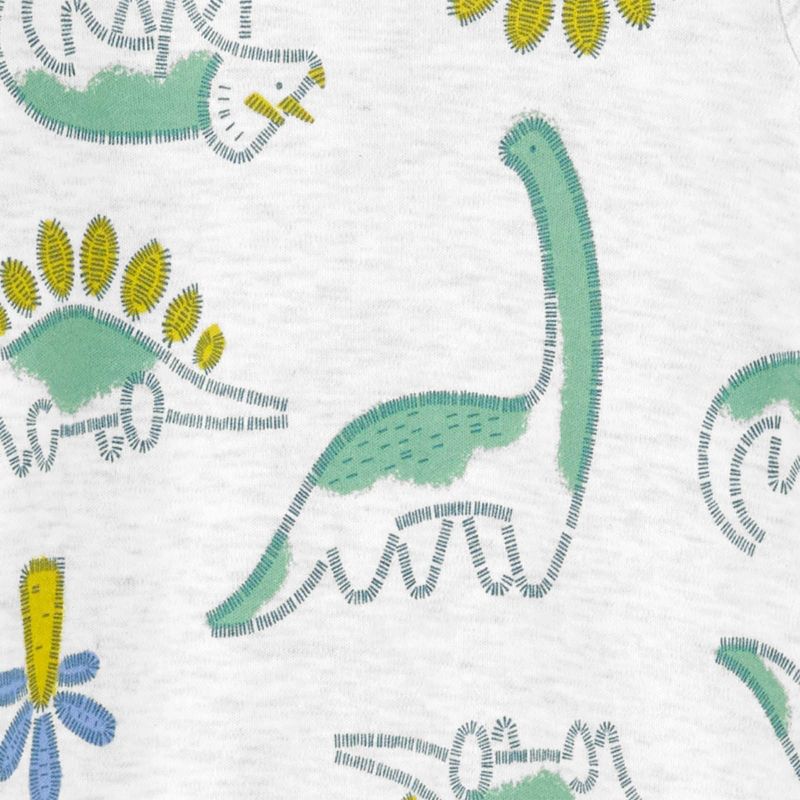 Carter's Just One You® Baby Boys' Dino Footed Pajama - Gray, 3 of 10