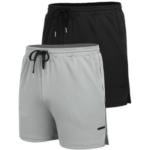 COOFANDY Men's 2 Pack Gym Workout Shorts Quick Dry Athletic Shorts 5 Inch Lightweight Sports Running Shorts with Pockets - 1 of 4