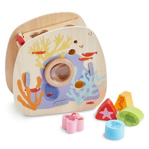HABA Underwater World Wooden Toys Shape Sorter: Montessori Toys for 2 Year Old, Sensory Sorting Box with Sea Creature Blocks for Toddlers 18 Months+ - 1 of 4