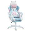 Racxily Cat Gaming Chair with Paw Lumbar Cushion, PC Video Gamer Chair for Teens & Women - 2 of 4