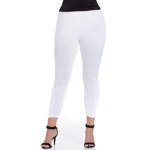 24seven Comfort Apparel Women's Plus Comfortable Ankle Length Leggings - 1 of 4