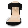 Allegra K Women's Dual Clear Strap Block Heels Slides Sandals - 3 of 4