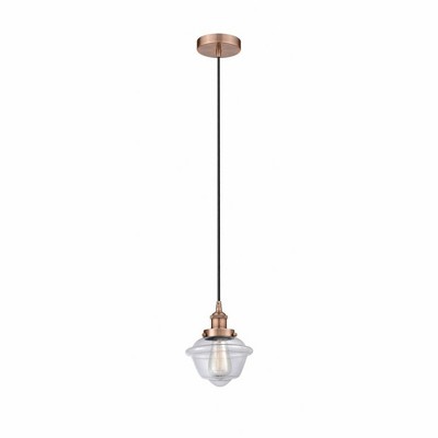 Oxford - 1 Light Mini Pendant In Traditional Style-9.5 Inches Tall and 7.5 Inches Wide