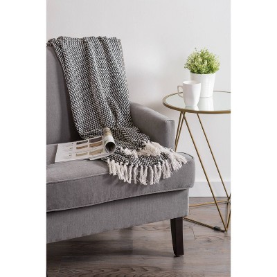 Cozy Classic Cotton Sherpa Throw Blanket 50"x60" - Black