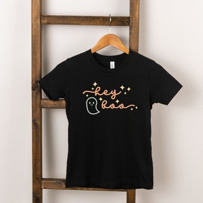 The Juniper Shop Hey Boo Ghost Kids Kids Short Sleeve Tee