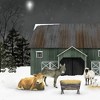 HomeRoots Remembering the Night Christmas Manger Black Framed Wall Art - 4 of 4