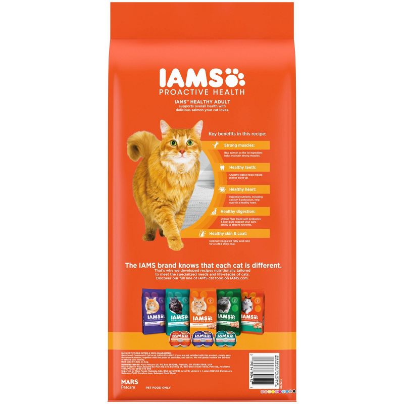 IAMS Proactive Health with Salmon Adult Premium Dry Cat Food, 3 of 12