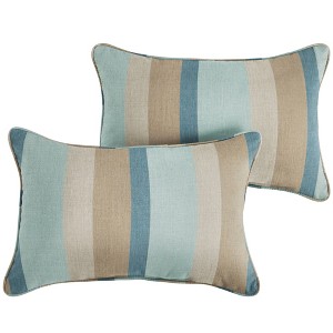 2pk Sorra Home Sunbrella Corded Indoor Outdoor Throw Pillow Sets - 1 of 4
