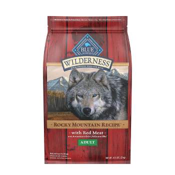 Blue Buffalo Wilderness Rocky Mountain Recipe High Protein Natural Adult Dry Dog Food Beef with Grain - 4.5lbs
