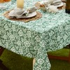 Design Imports  Artichoke Green Floral Print Outdoor Tablecloth 60 Round - 3 of 4