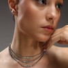 Women's Minimal Bling Multi-Layer Necklace - Chalice Silver - 4 of 4