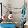 NewHome"12 Rustproof Stainless Steel Shower Curtain Hooks for Smooth Gliding on Bathroom Rods & Curtains"Silver - 2 of 4