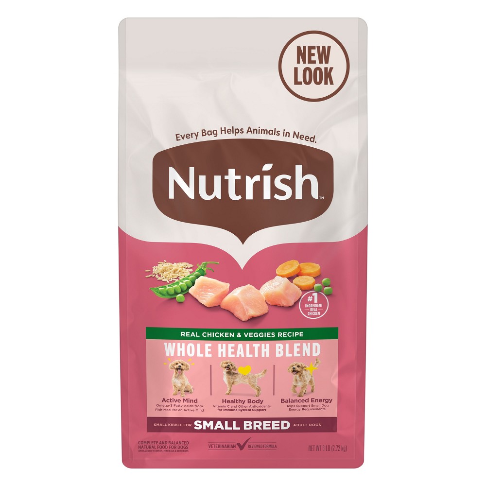 UPC 071190001603 product image for Nutrish Small Breed Real Chicken & Vegetable Flavor Recipe Whole Health Blend Dr | upcitemdb.com