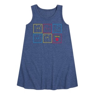 - Pokémon - Team Pikachu Graphic Sleeveless Aline Dress - 1 of 4