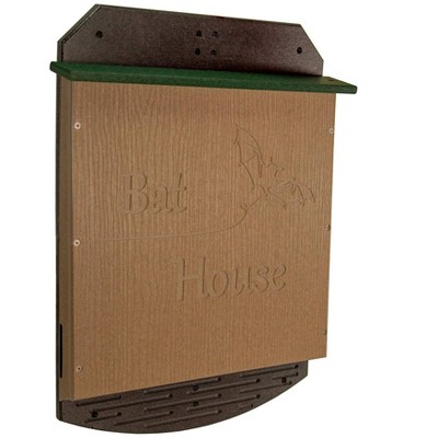 JCs Wildlife Poly Lumber Single Chamber Bat House - Holds up to 100 Bats, Easy for Bats to Land and Roost - Outdoor Bat Shelter - Weather Resistant